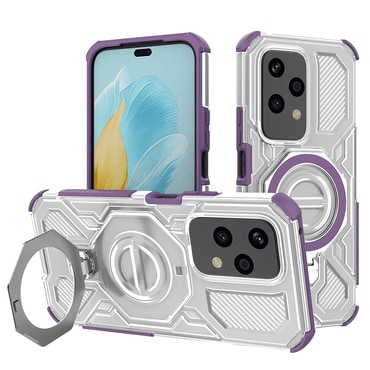 Hibridni ovitek "Carbon Shield Pro" za Honor 200 Lite - purple transparent