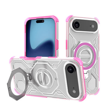 Hibridni ovitek "Carbon Shield Pro" za iPhone Air - pink transparent
