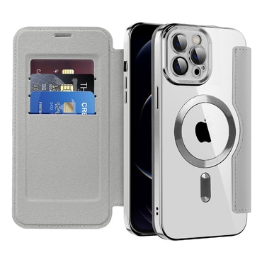 Etui "SmartMag Book" z Magsafe tehnologijo in RFID denarnico za iPhone 12 Pro Max - gray