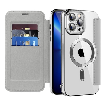 Etui "SmartMag Book" z Magsafe tehnologijo in RFID denarnico za iPhone 13 Pro Max - gray