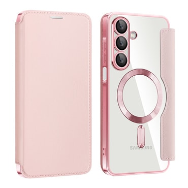 Etui "SmartMag Book" z Magsafe tehnologijo in RFID denarnico za Samsung Galaxy A17 4G / A17 5G - pink