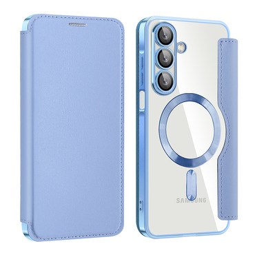 Etui "SmartMag Book" z Magsafe tehnologijo in RFID denarnico za Samsung Galaxy A17 4G / A17 5G - light blue