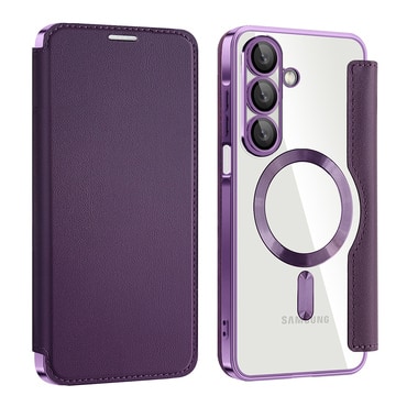 Etui "SmartMag Book" z Magsafe tehnologijo in RFID denarnico za Samsung Galaxy A17 4G / A17 5G - purple