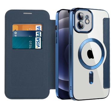 Etui "SmartMag Book" z Magsafe tehnologijo in RFID denarnico za iPhone 12 - blue