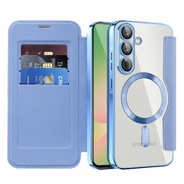 Etui "SmartMag Book" z Magsafe tehnologijo in RFID denarnico za Samsung Galaxy A56 - light blue
