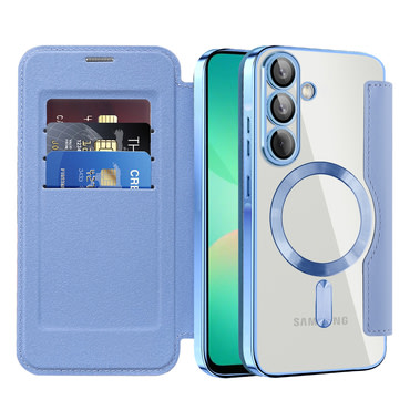 Etui "SmartMag Book" z Magsafe tehnologijo in RFID denarnico za Samsung Galaxy A26 - light blue