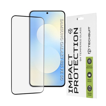 Premium 3D Full Body zaščitno steklo Techsuit za Samsung Galaxy S25 FE - črno