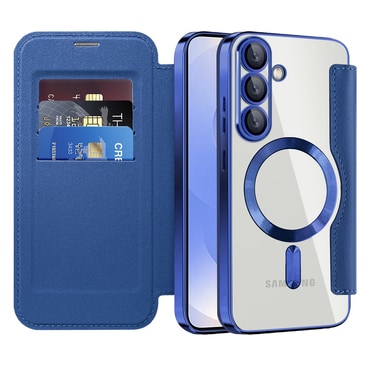 Etui "SmartMag Book" z Magsafe tehnologijo in RFID denarnico za Samsung Galaxy S25 - blue