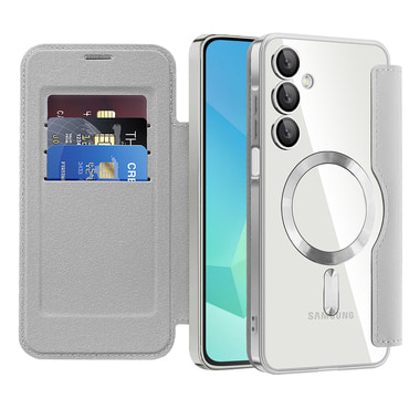 Etui "SmartMag Book" z Magsafe tehnologijo in RFID denarnico za Samsung Galaxy A16 4G / A16 5G - gray