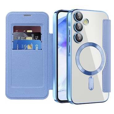 Etui "SmartMag Book" z Magsafe tehnologijo in RFID denarnico za Samsung Galaxy A55 - light blue