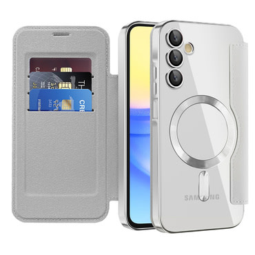 Etui "SmartMag Book" z Magsafe tehnologijo in RFID denarnico za Samsung Galaxy A15 - gray