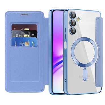 Etui "SmartMag Book" z Magsafe tehnologijo in RFID denarnico za Samsung Galaxy A05s - light blue