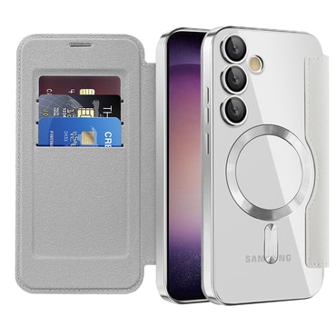 Etui "SmartMag Book" z Magsafe tehnologijo in RFID denarnico za Samsung Galaxy S23 Plus - gray