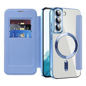 Etui "SmartMag Book" z Magsafe tehnologijo in RFID denarnico za Samsung Galaxy S22 - light blue